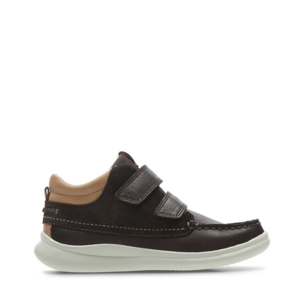 Clarks Boys Cloud Tuktu Casual Shoes Brown | CA-167358